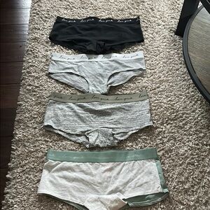 PINK Victoria's Secret Women's Underwear Set - Black, Gray, Green